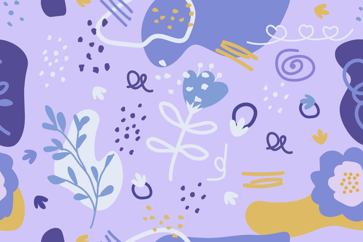 abstract flower pattern background vector