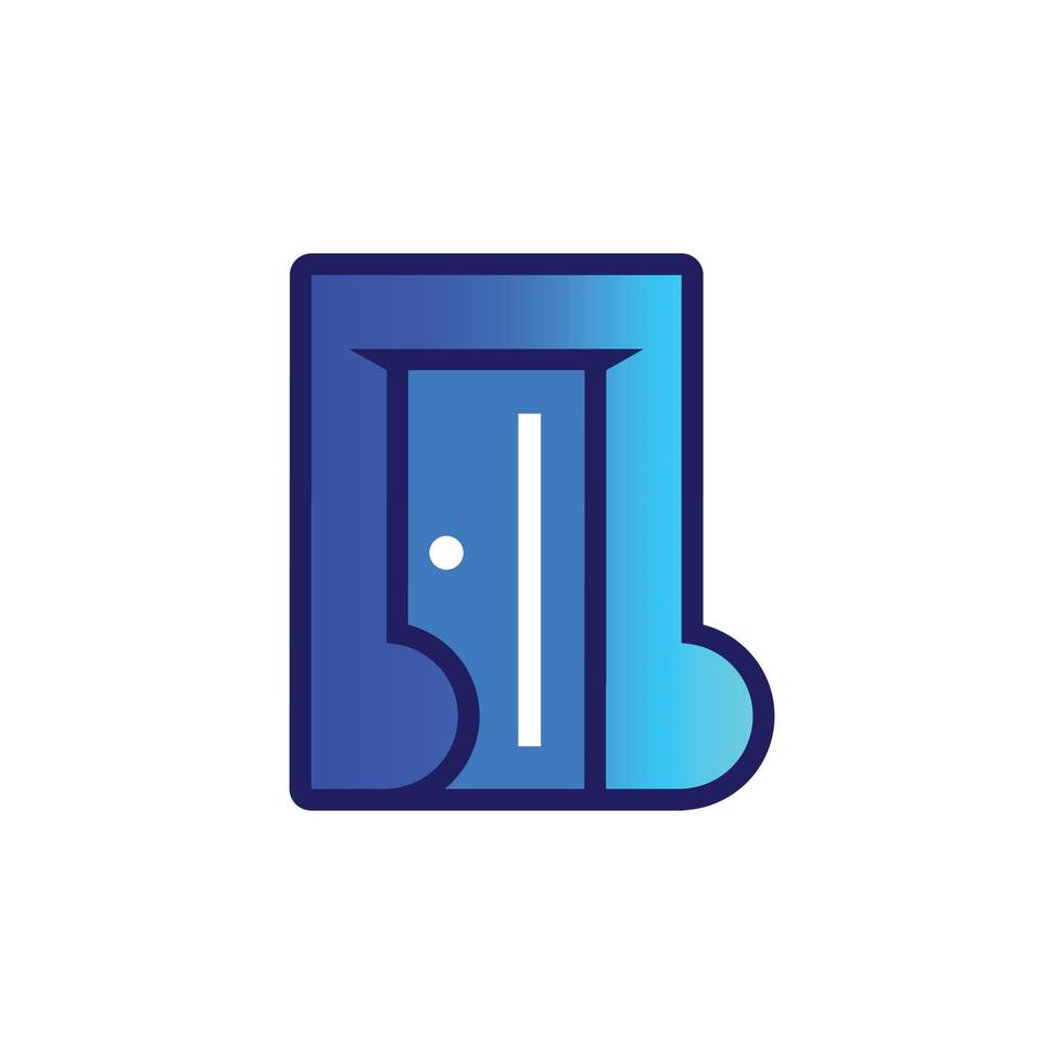 musical door logo vector