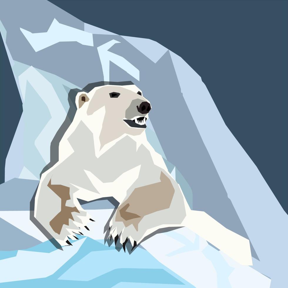 internacional polar oso día vector. polar oso día póster o bandera febrero 27 importante día vector