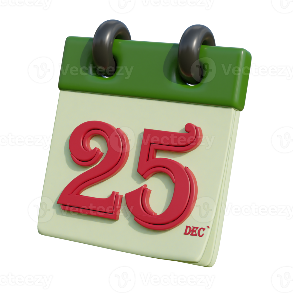 christmas date on transparent background png