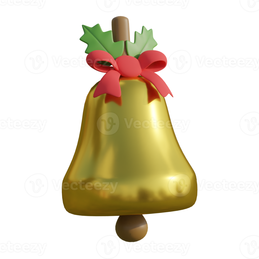 Christmas bells on transparent background png