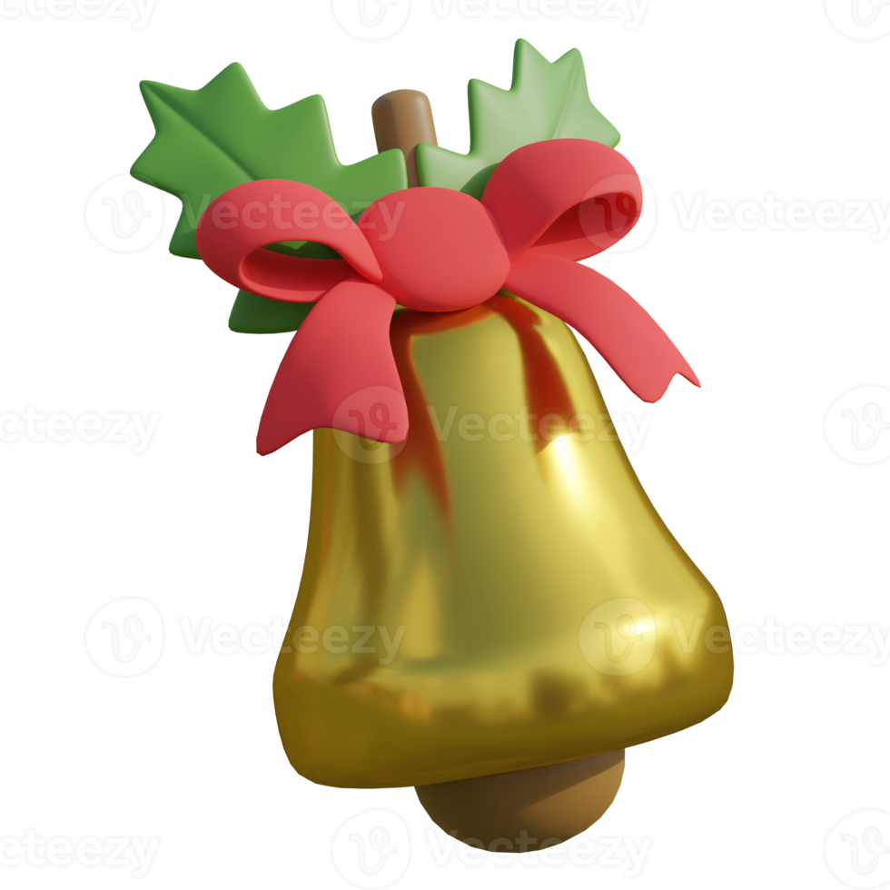 Christmas bells on transparent background png