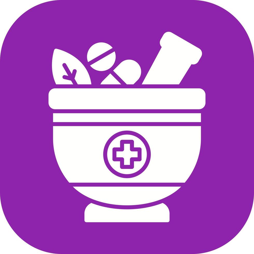 Herb Glyph Icon vector