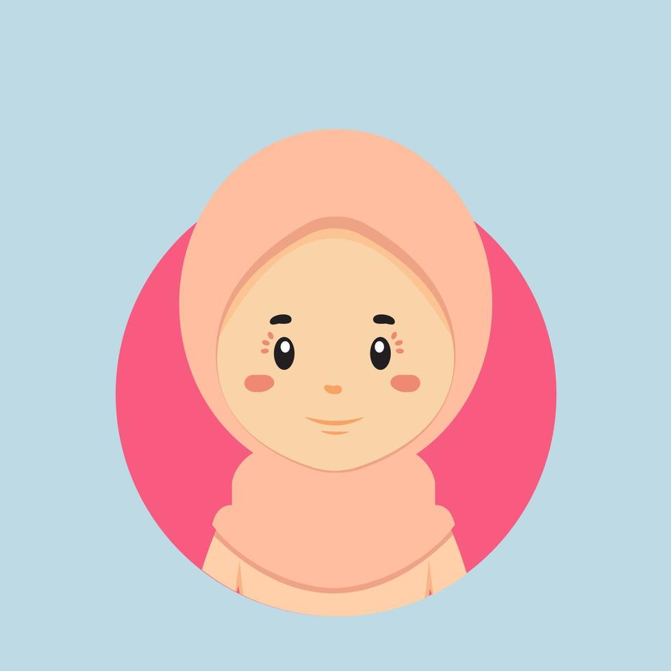 avatar de un musulmán personaje vector