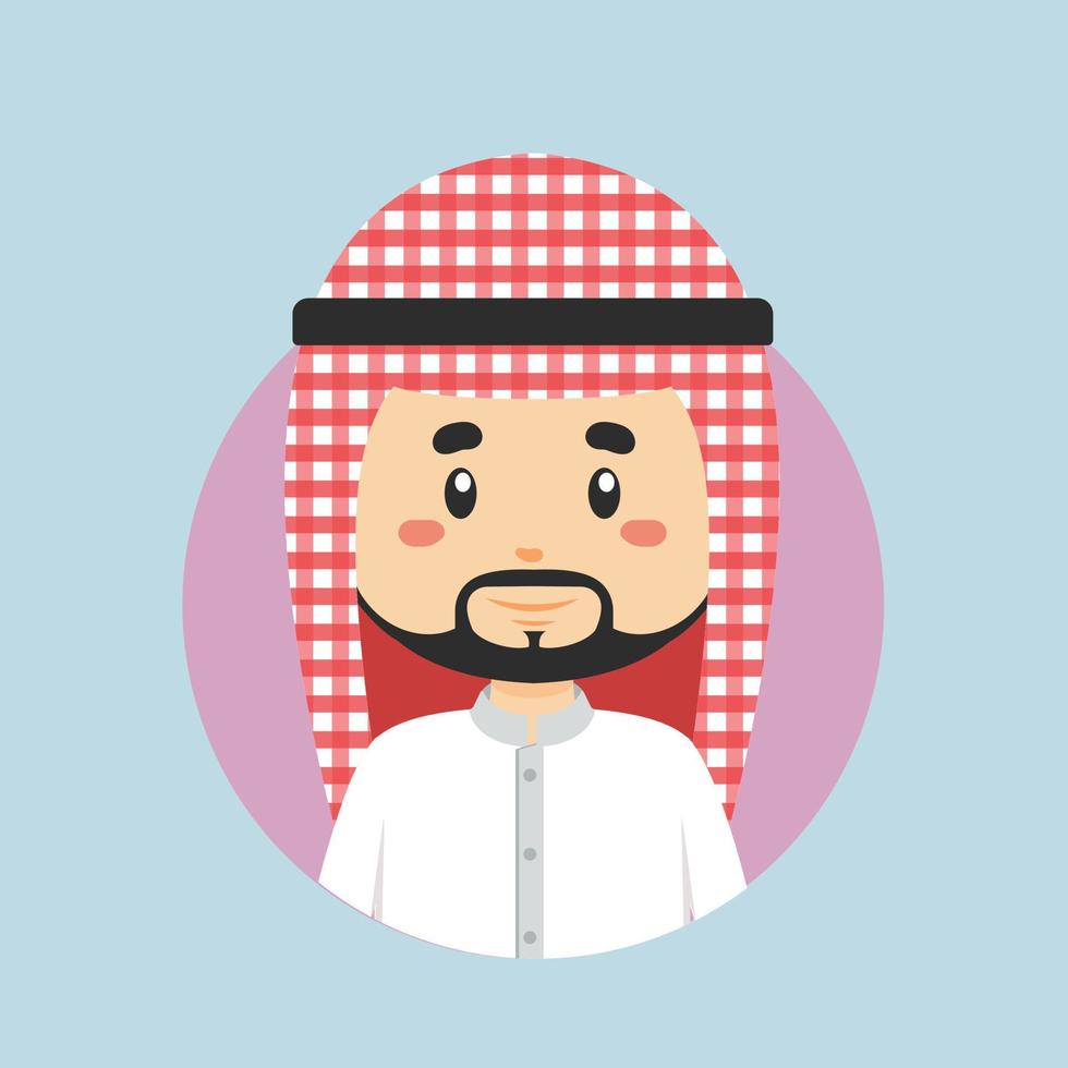 Avatar of a Muslim Character vector