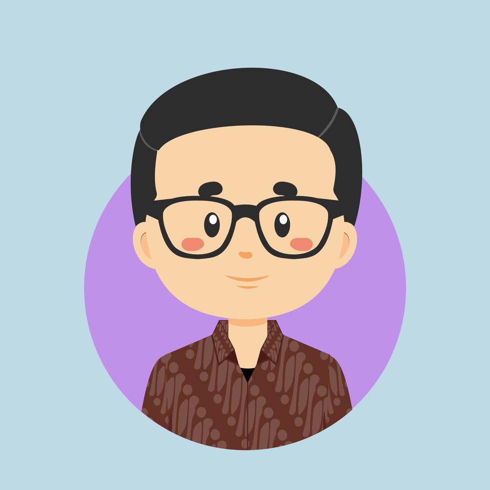 Avatar of a Indonesian Character vector