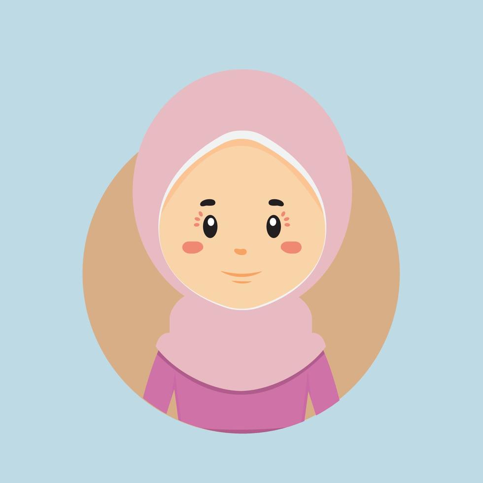 Avatar of a Muslim Character vector