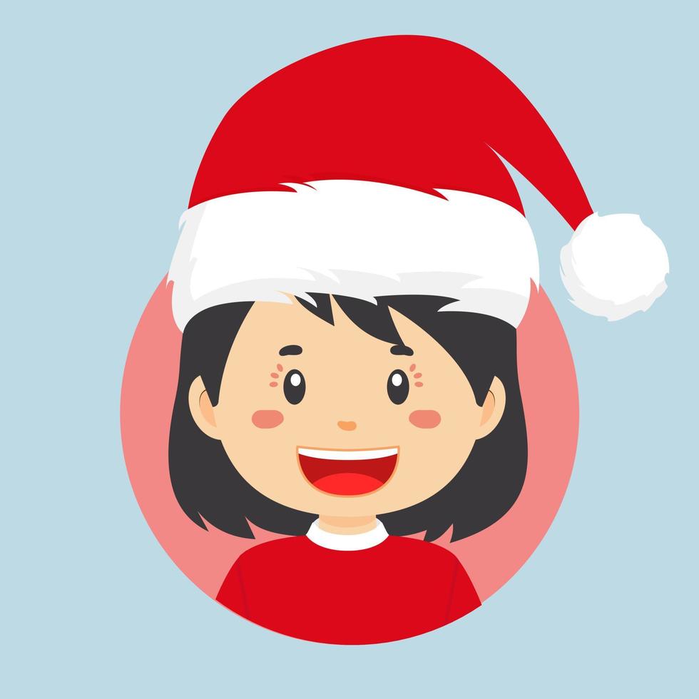 avatar de un personaje navideño vector