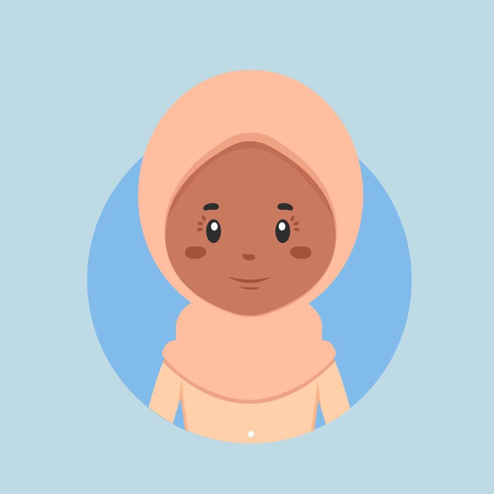 Avatar of a Muslim Character vector