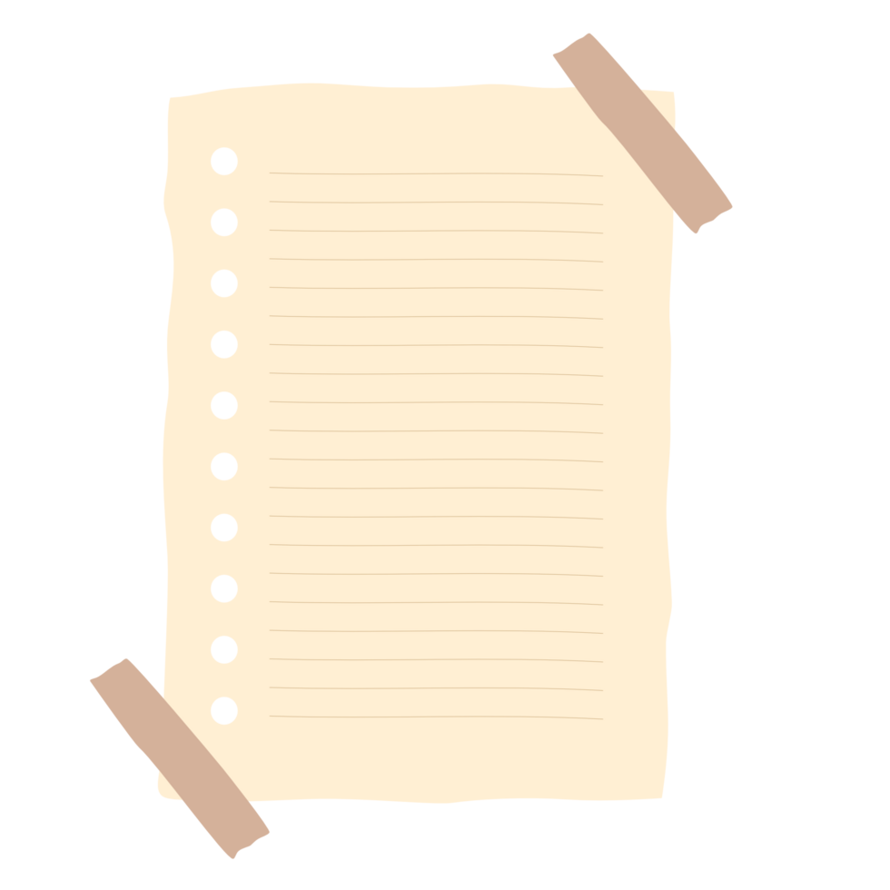 Nota carta png file