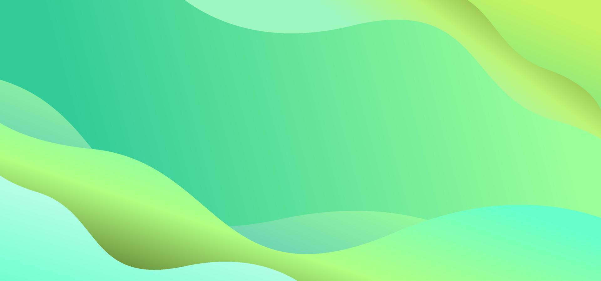 Wavy turquoise green background vector