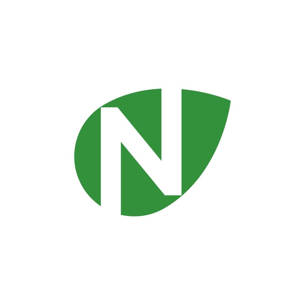 minimalista y moderno letra norte logo para médico empresa vector