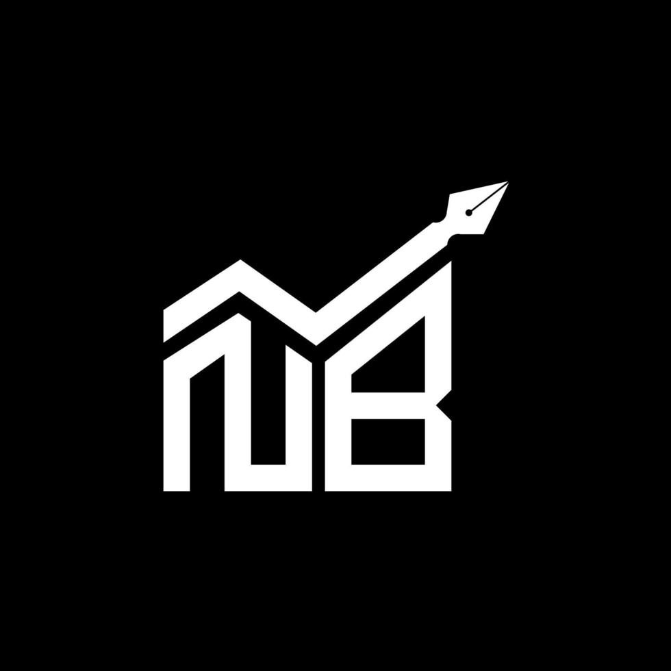 NB letter logo creative design with vector graphic, NB simple and modern logo.