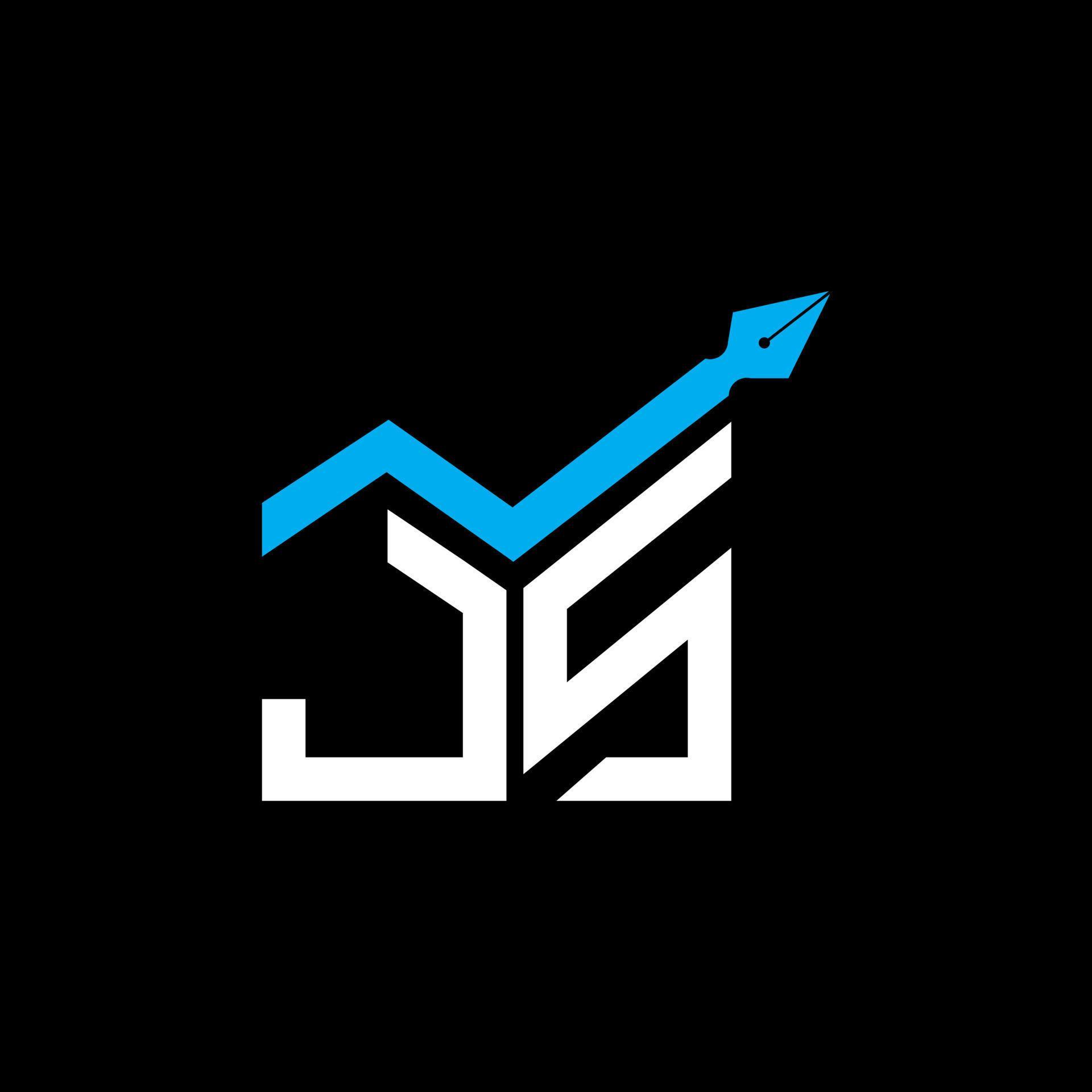 JS letter logo creative design with vector graphic, JS simple and ...