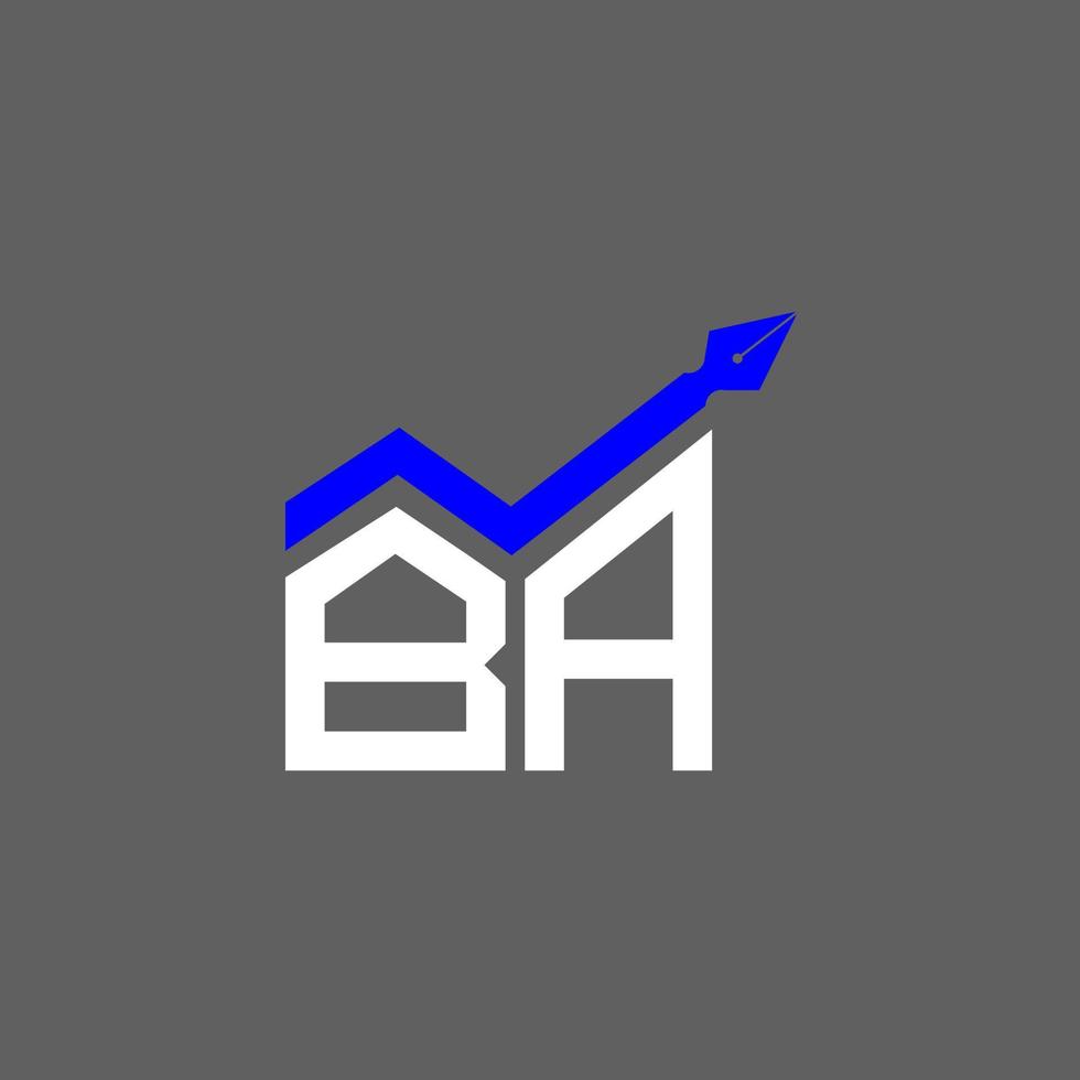 BA letter logo creative design with vector graphic, BA simple and modern logo.