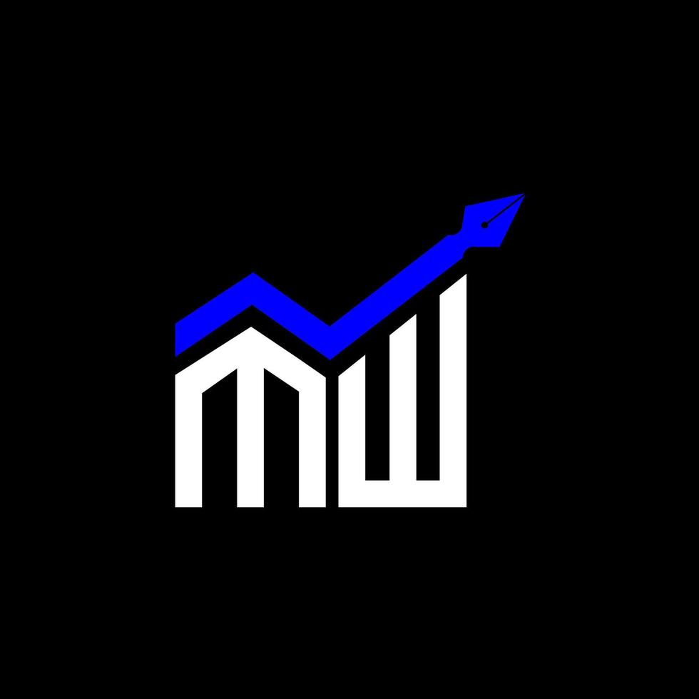 MW letter logo creative design with vector graphic, MW simple and modern logo.