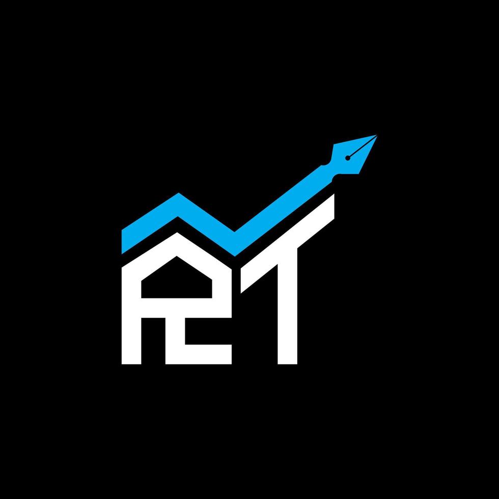 RT letter logo creative design with vector graphic, RT simple and modern logo.