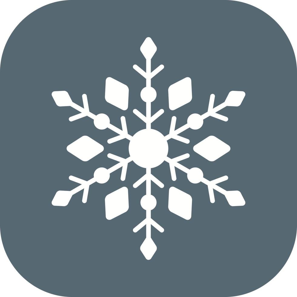 icono de vector de copo de nieve