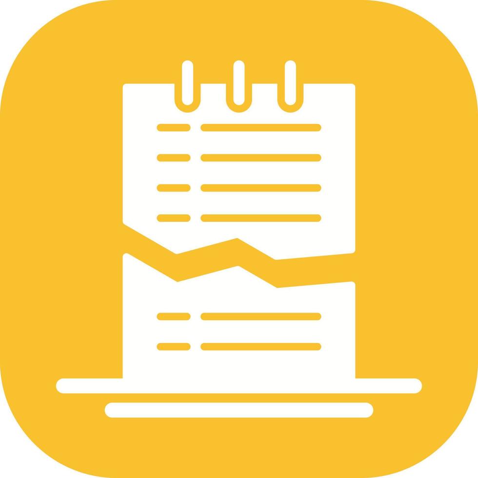 Corrupted List Vector Icon