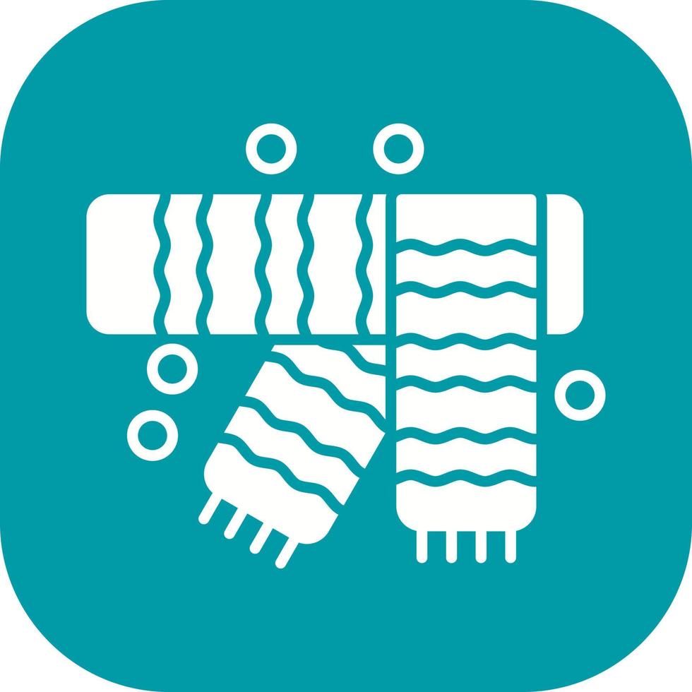 Winter Scarf Vector Icon