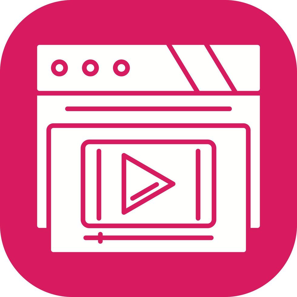 Video Player Vector Icon