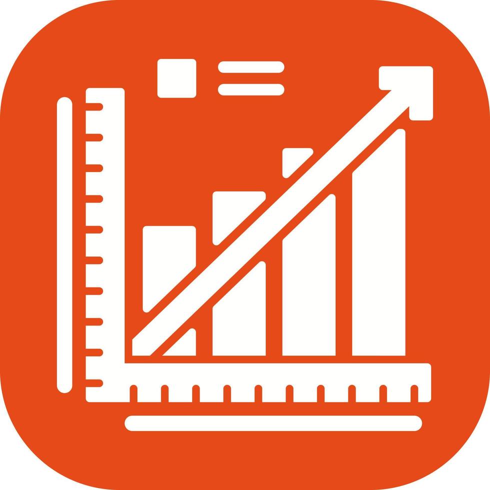 Line Graph Vector Icon