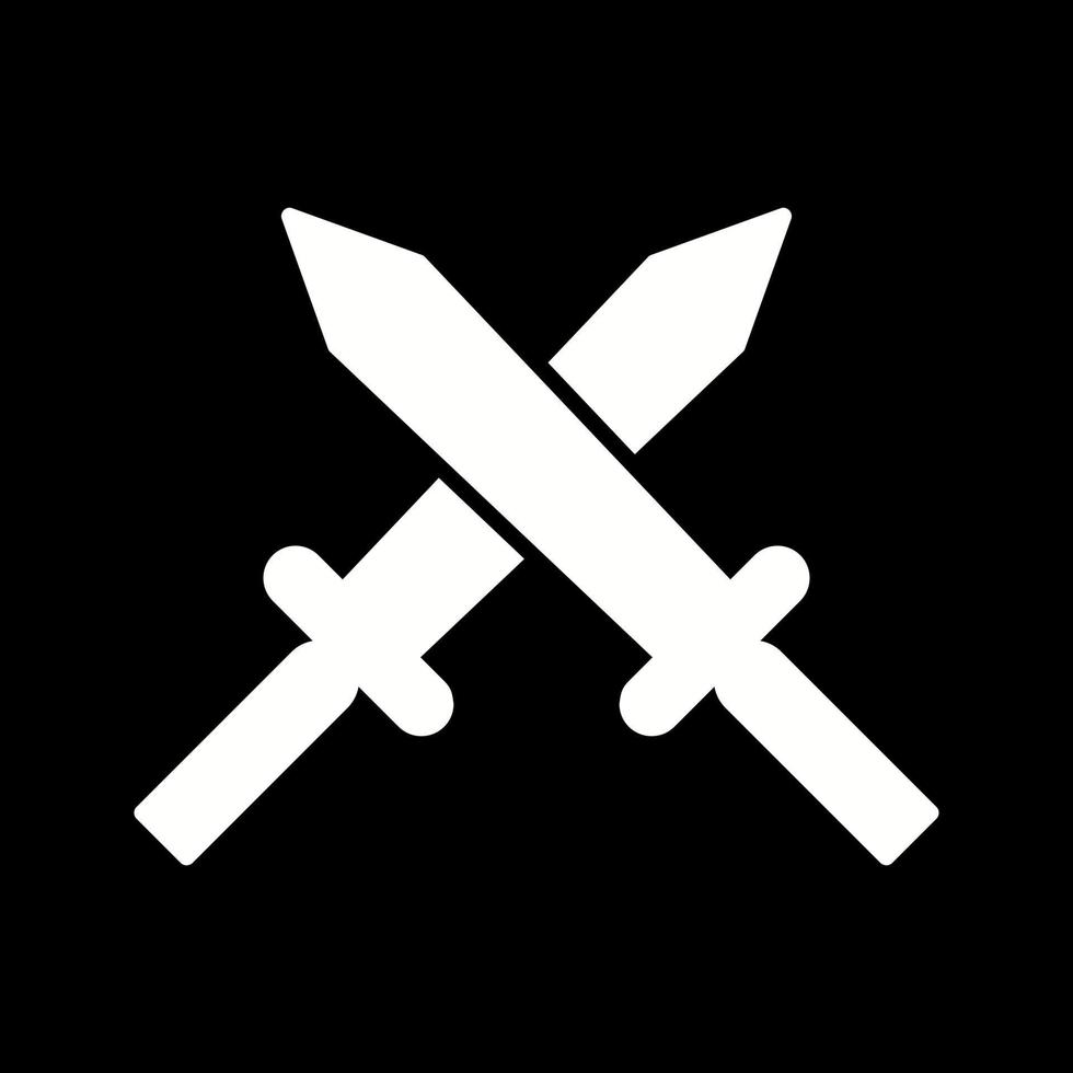 Unique Two Swords Vector Icon