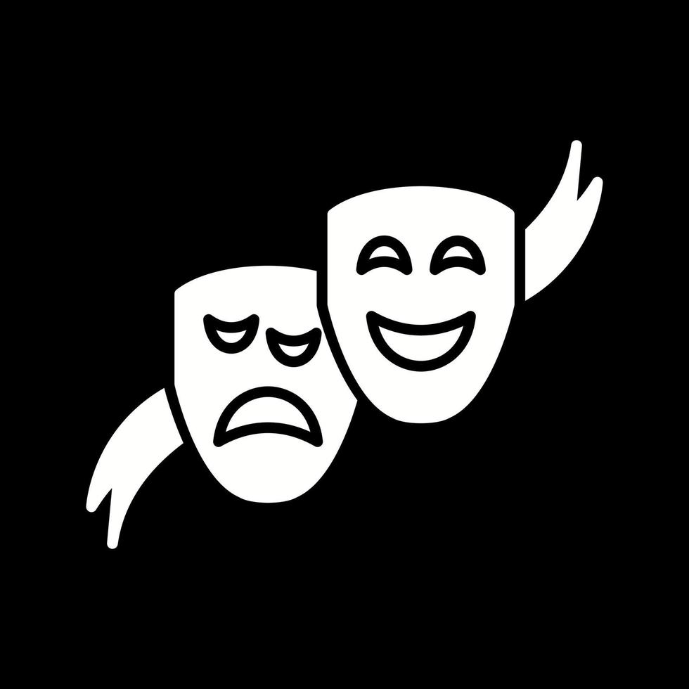 Theater Masks Vector Icon