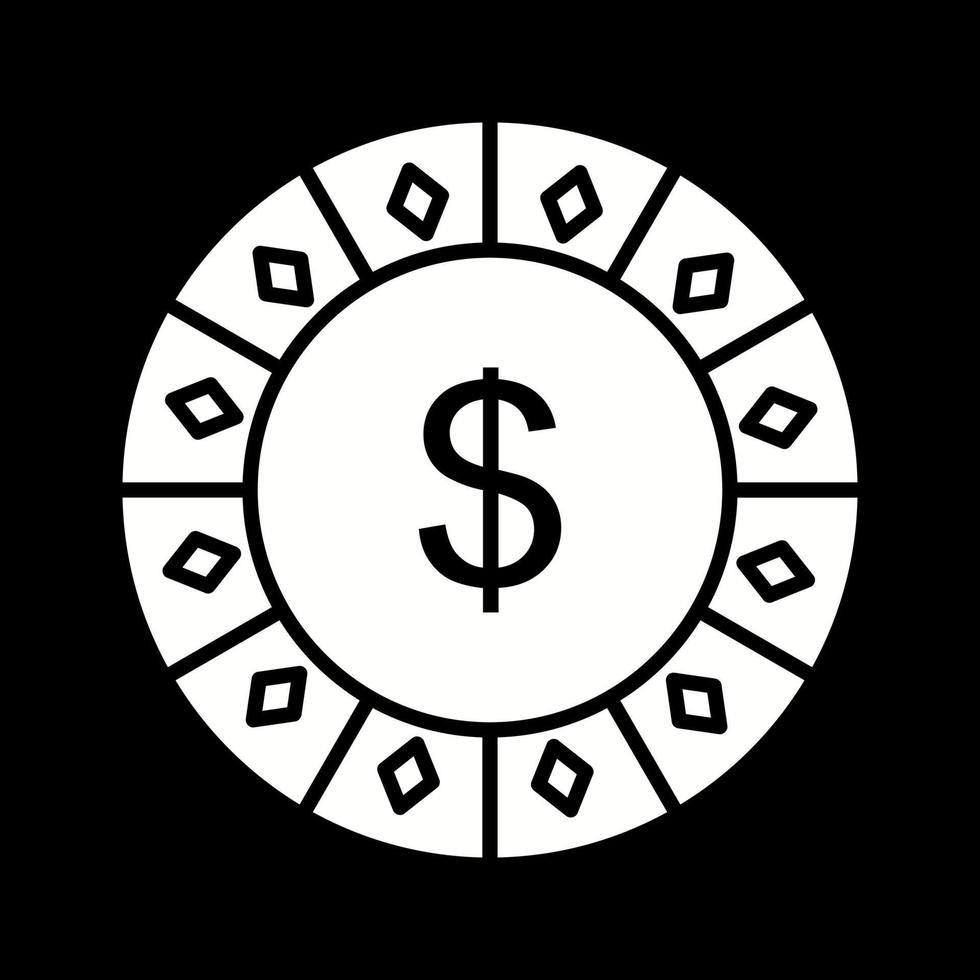 Dollar Chip Vector Icon