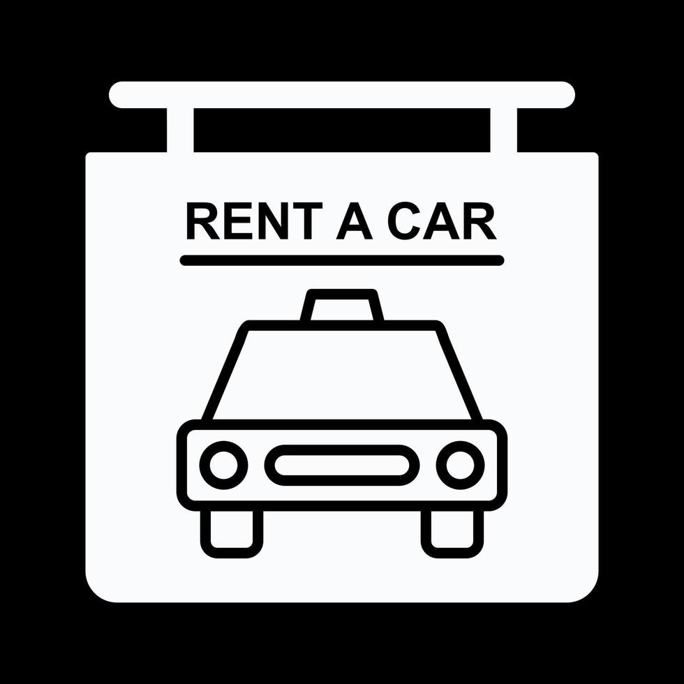 Rent a Car Vector Icon