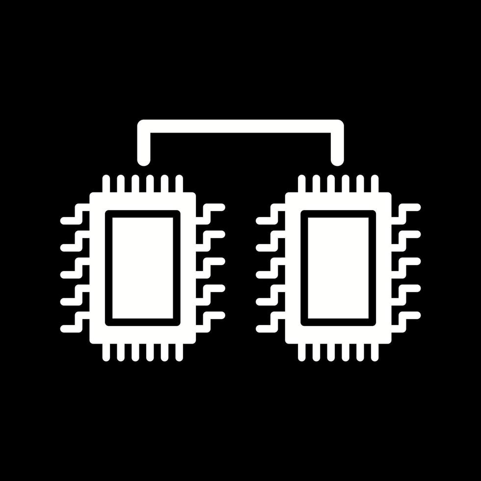 Processors Connected Vector Icon