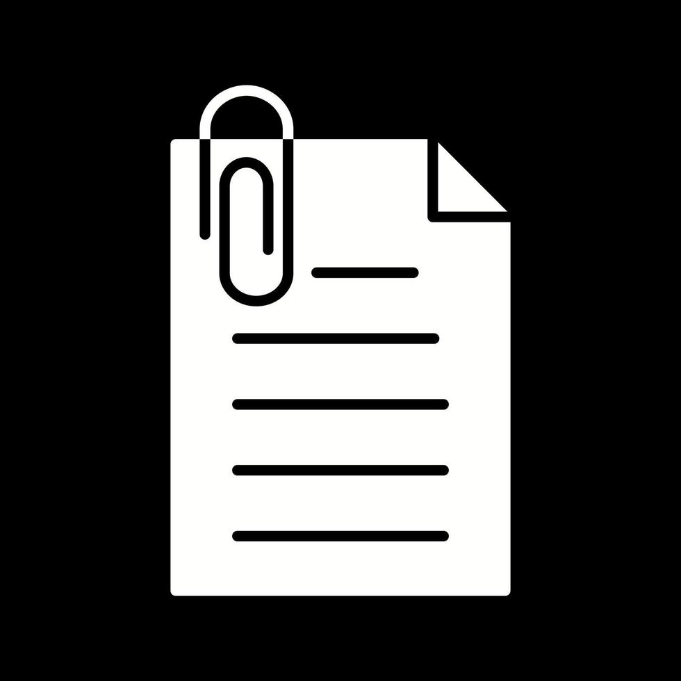 Unique Attachment Vector Icon