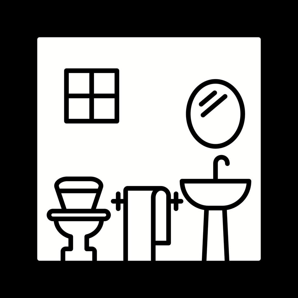 icono de vector de baño