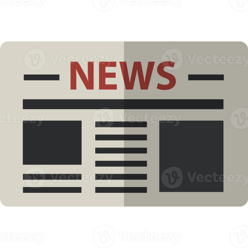 newspaper icon, flat design png