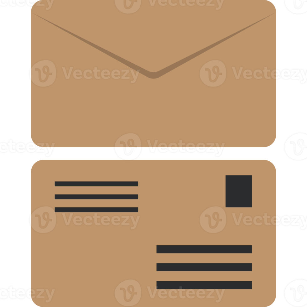 icons of envelope, flat design png