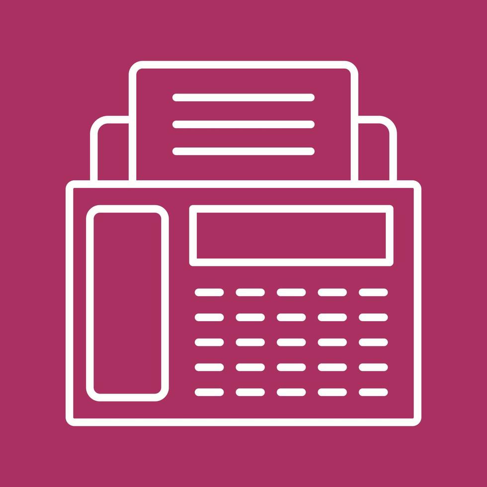 Fax Machine Vector Icon