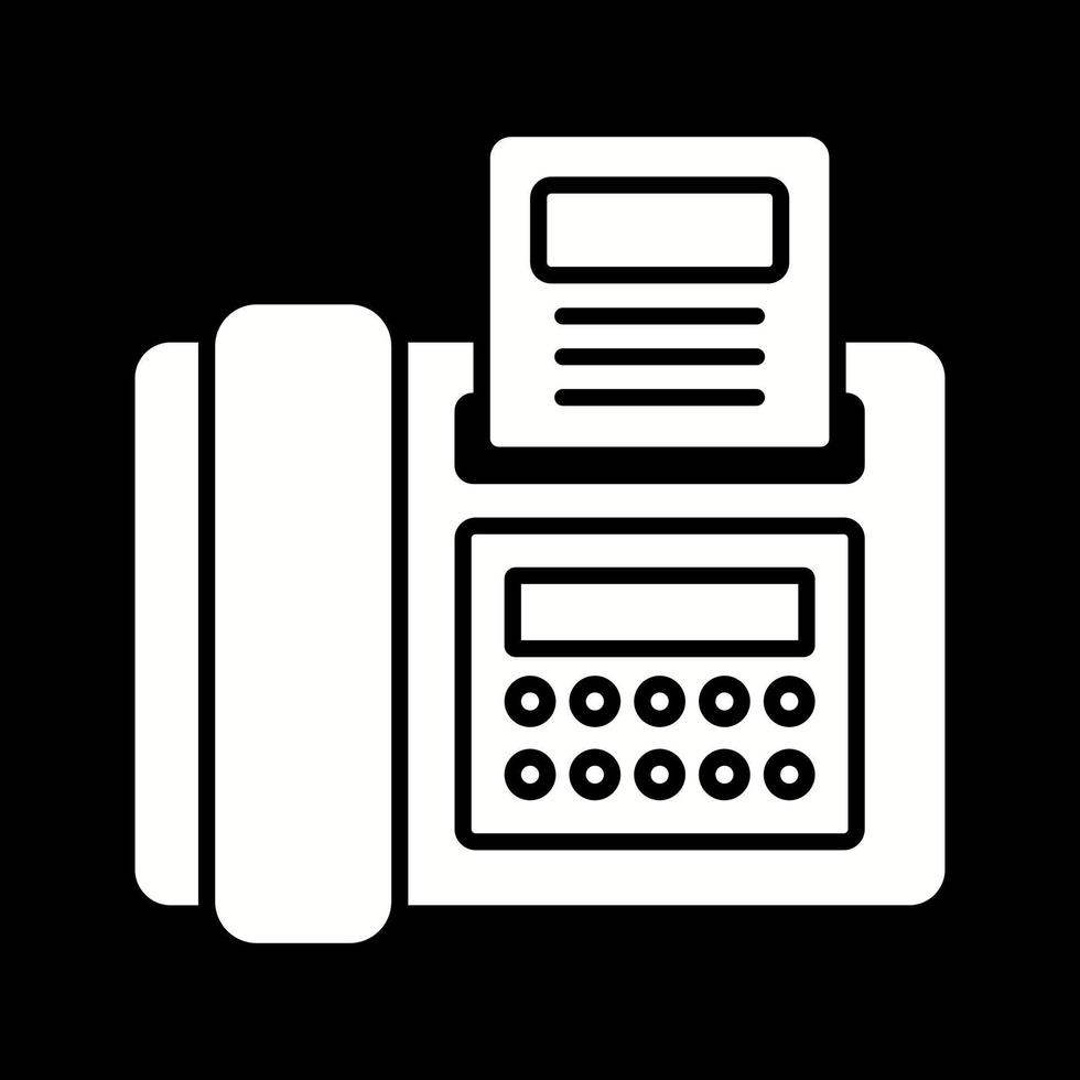 icono de vector de fax