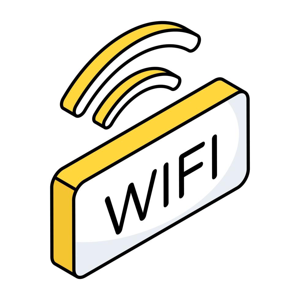 un diseño de icono de señal wifi vector