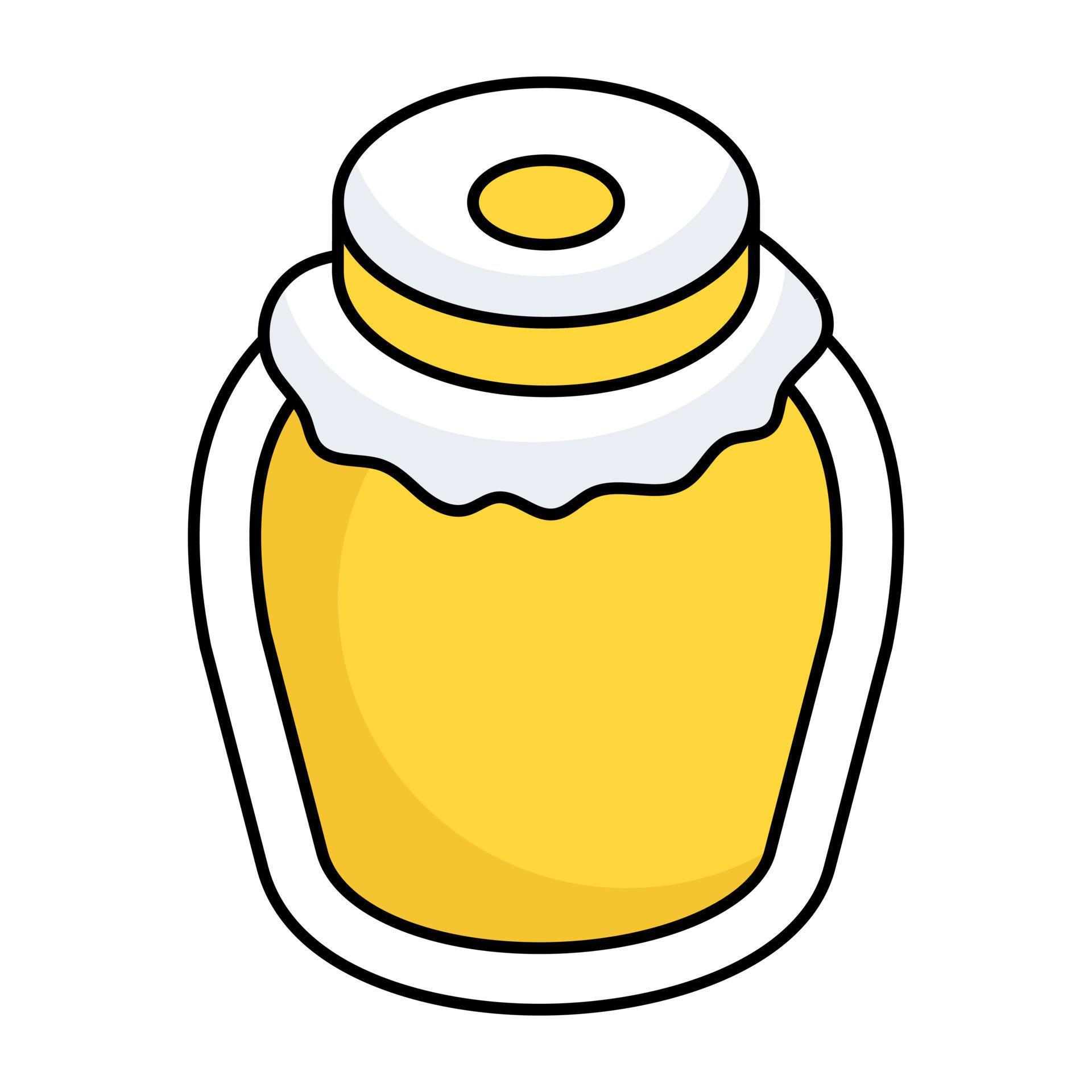 Conceptualizing flat design icon of jam bottle 19890956 Vector Art at