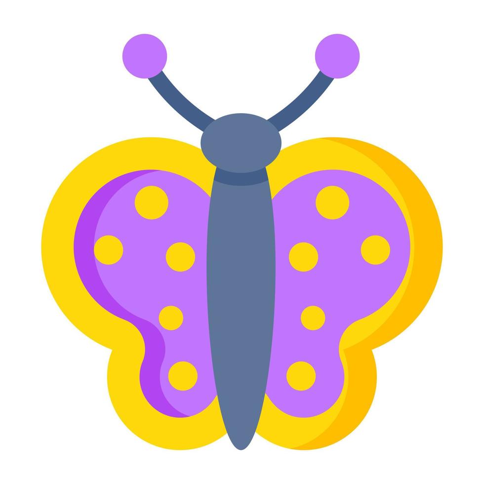 An icon design of butterfly vector