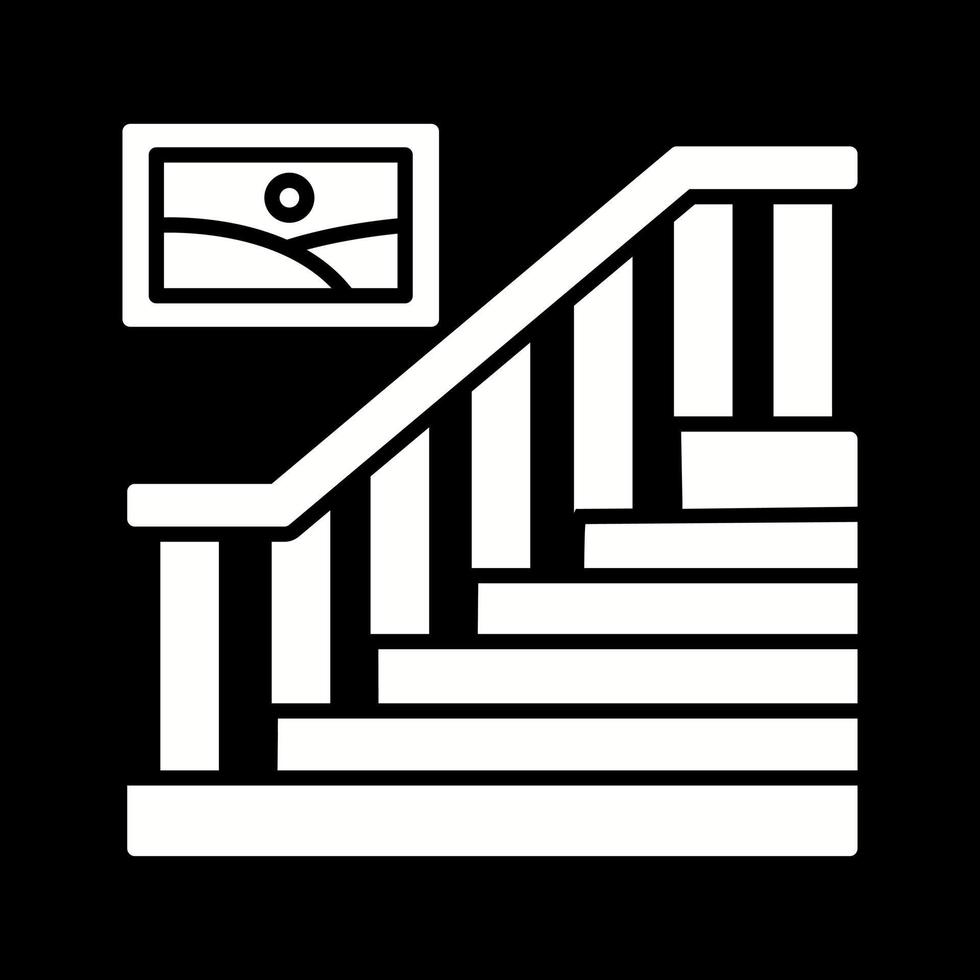 icono de vector de escalera