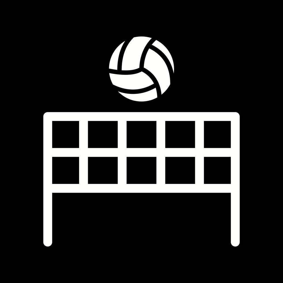 icono de vector de voleibol de playa