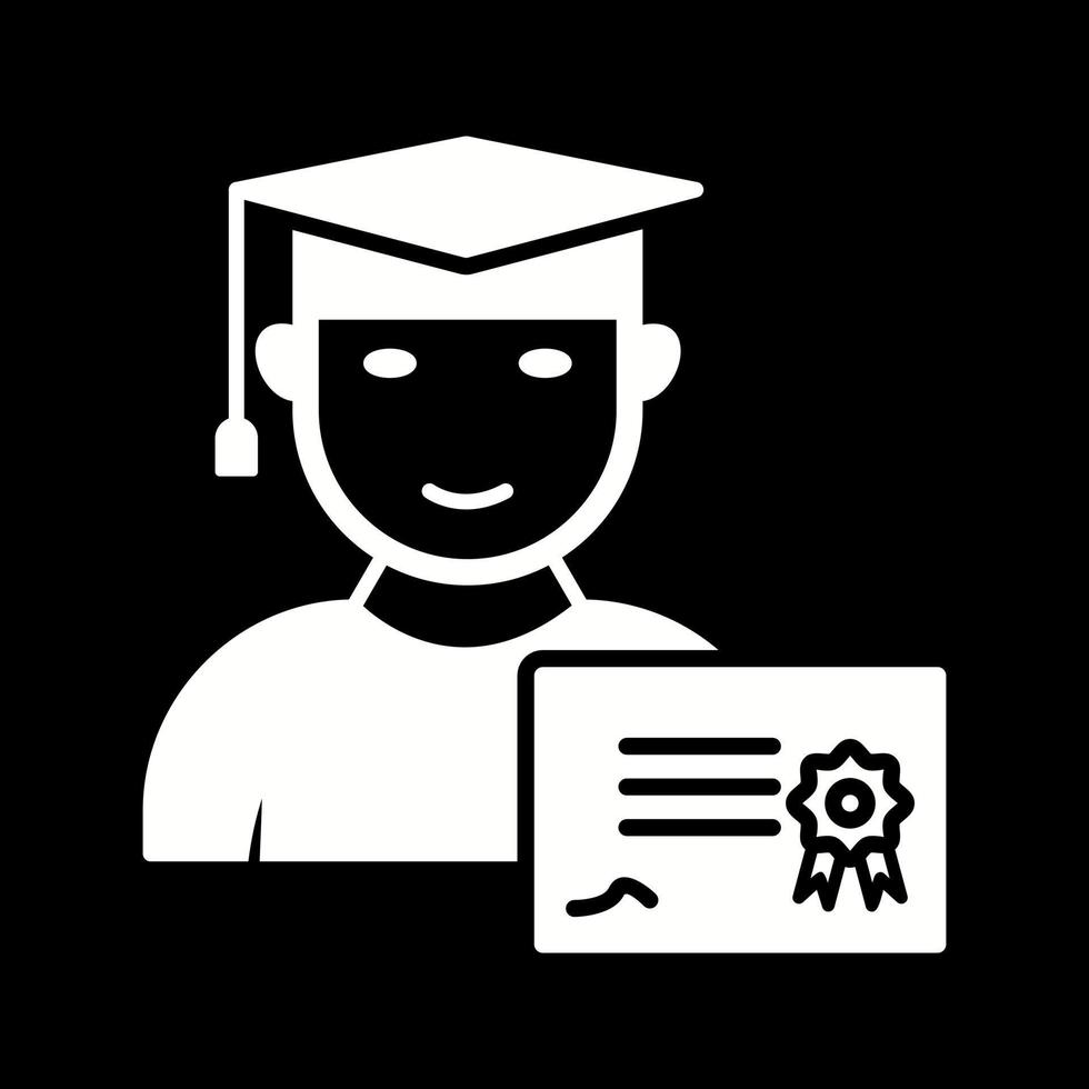 Unique Receiving Diploma Vector Icon