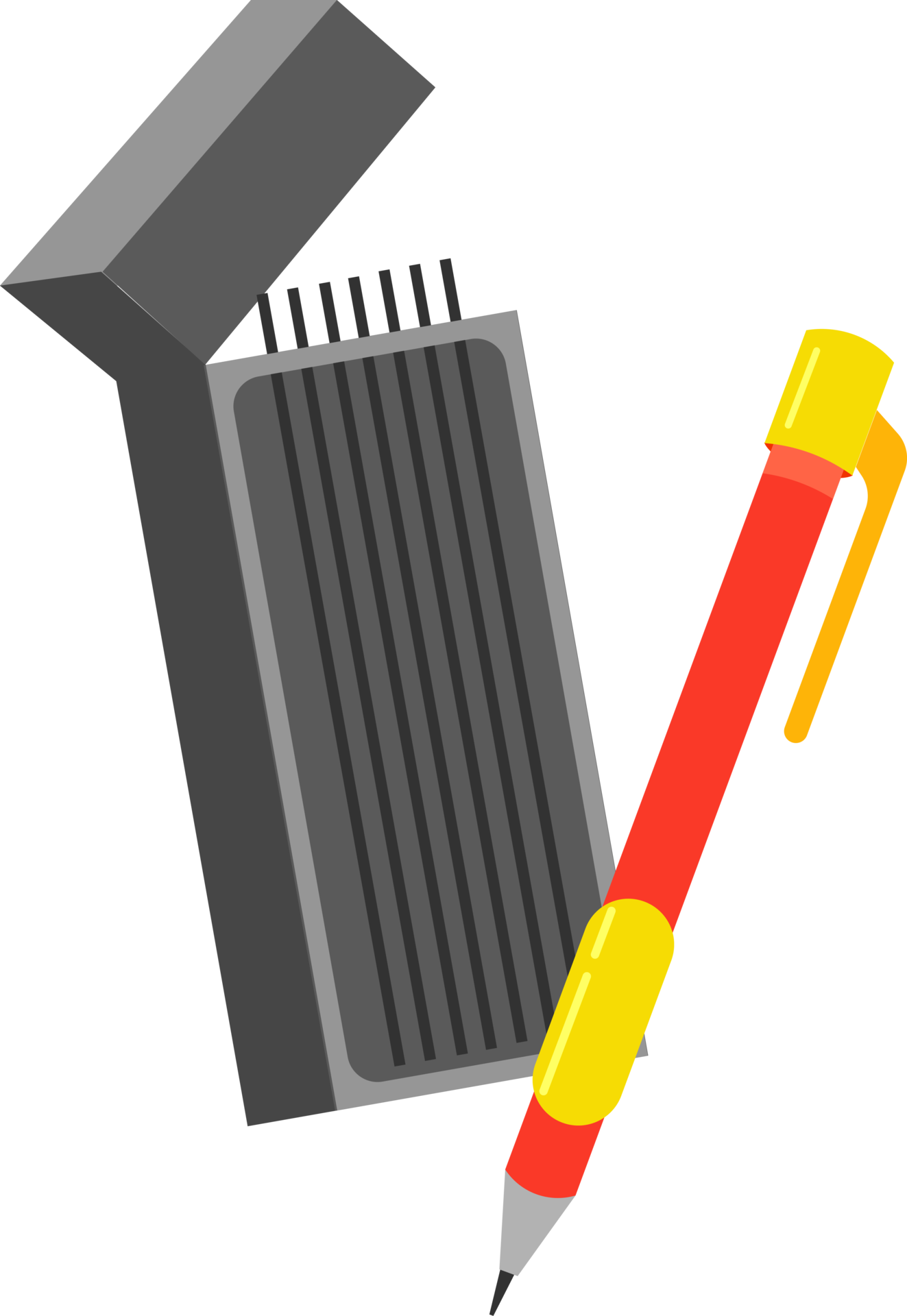 mechanical pencil with lead, Writing instrument 19891221 PNG