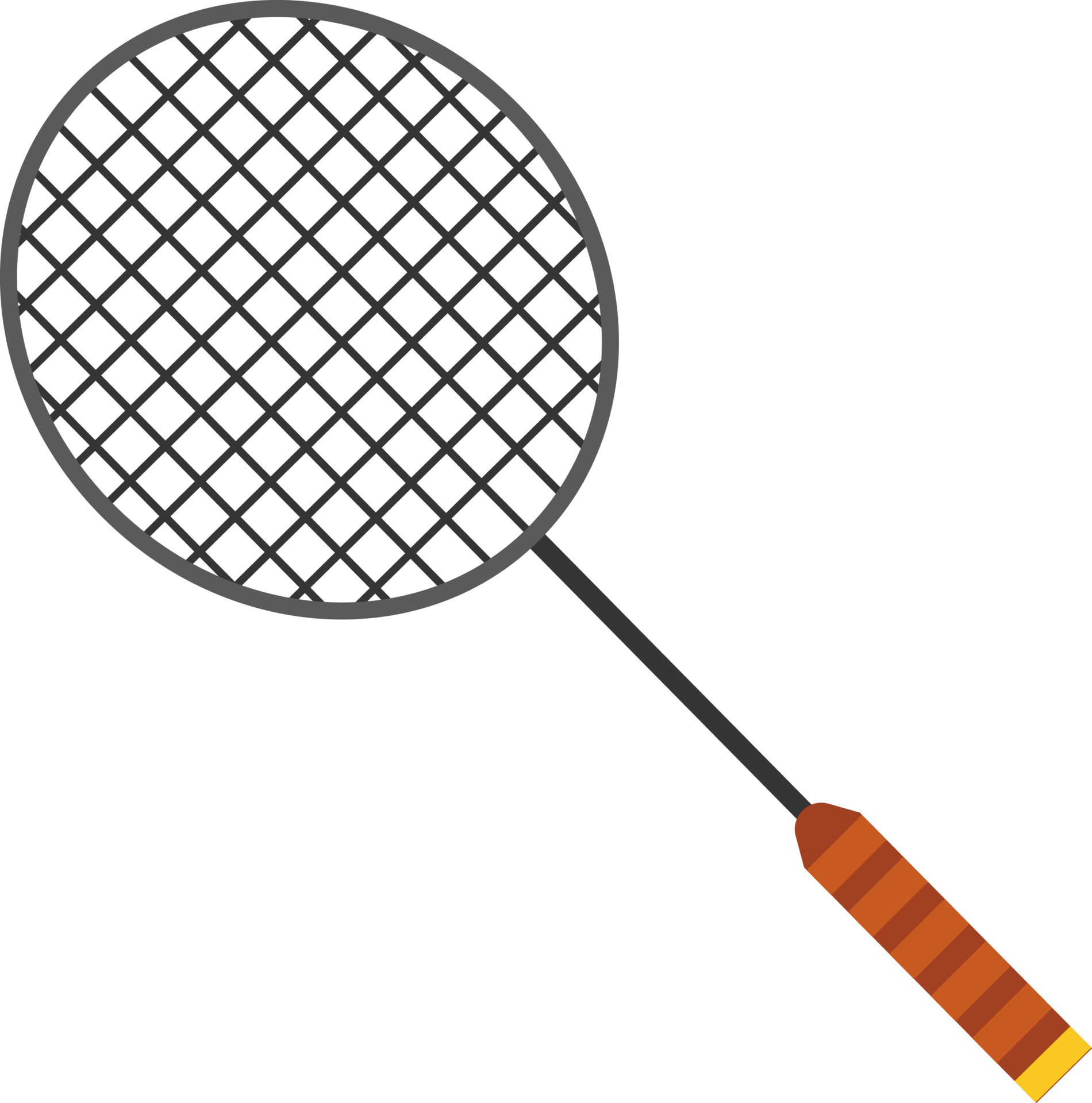 Badminton Racket And Cut Files For Clip Art (eps, Svg,