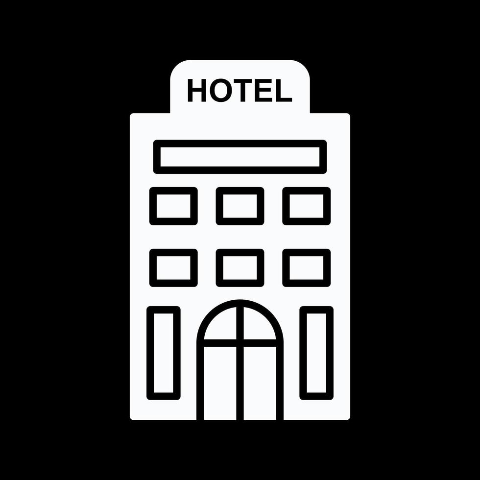 icono de vector de hotel