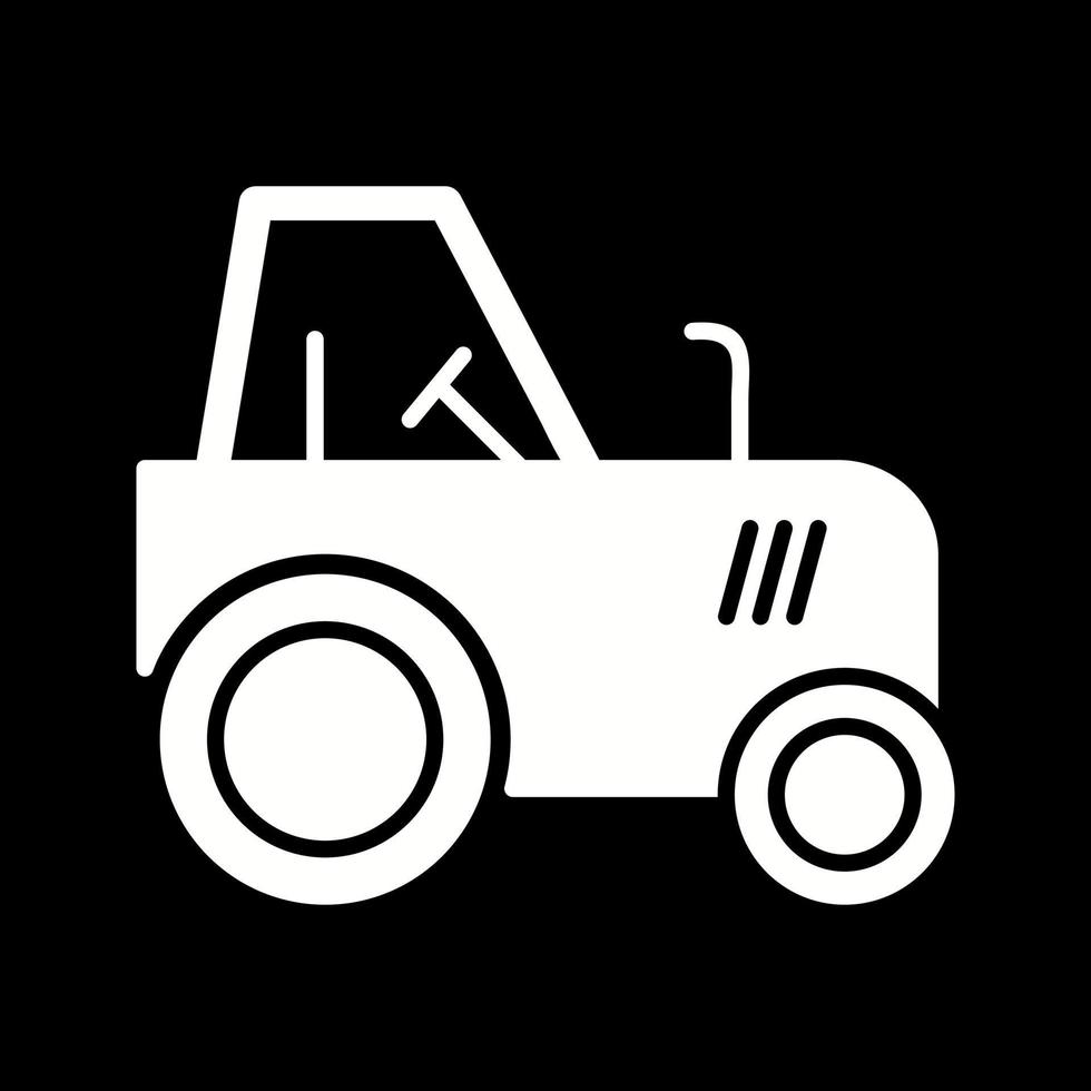 icono de vector de tractor