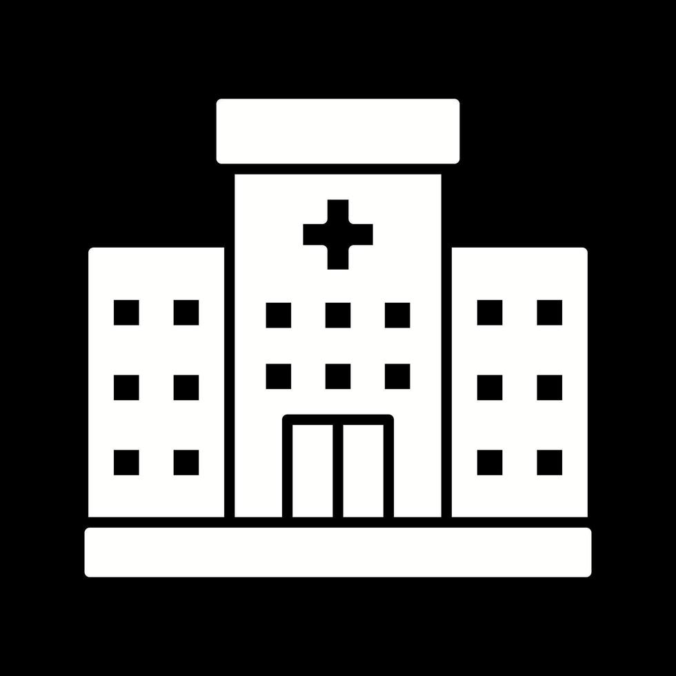 icono de vector de hospital