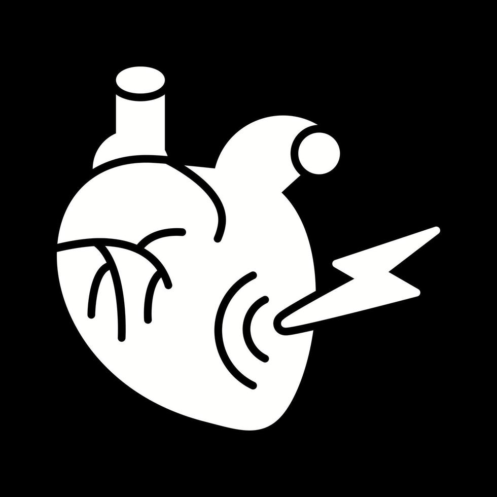 icono de vector de ataque al corazón