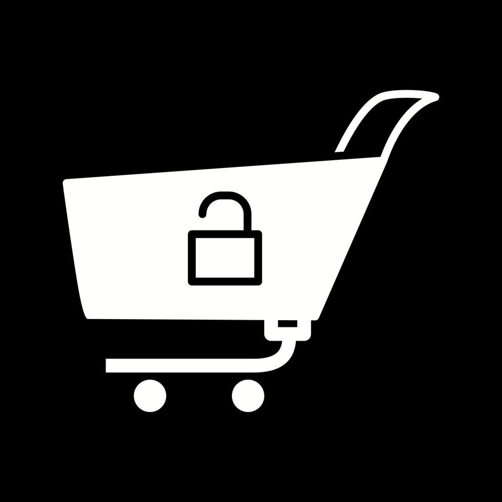 Unique Unlock Cart Vector Icon